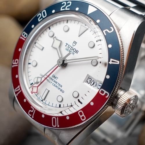 Editorial luxury diver watch for split storytelling section